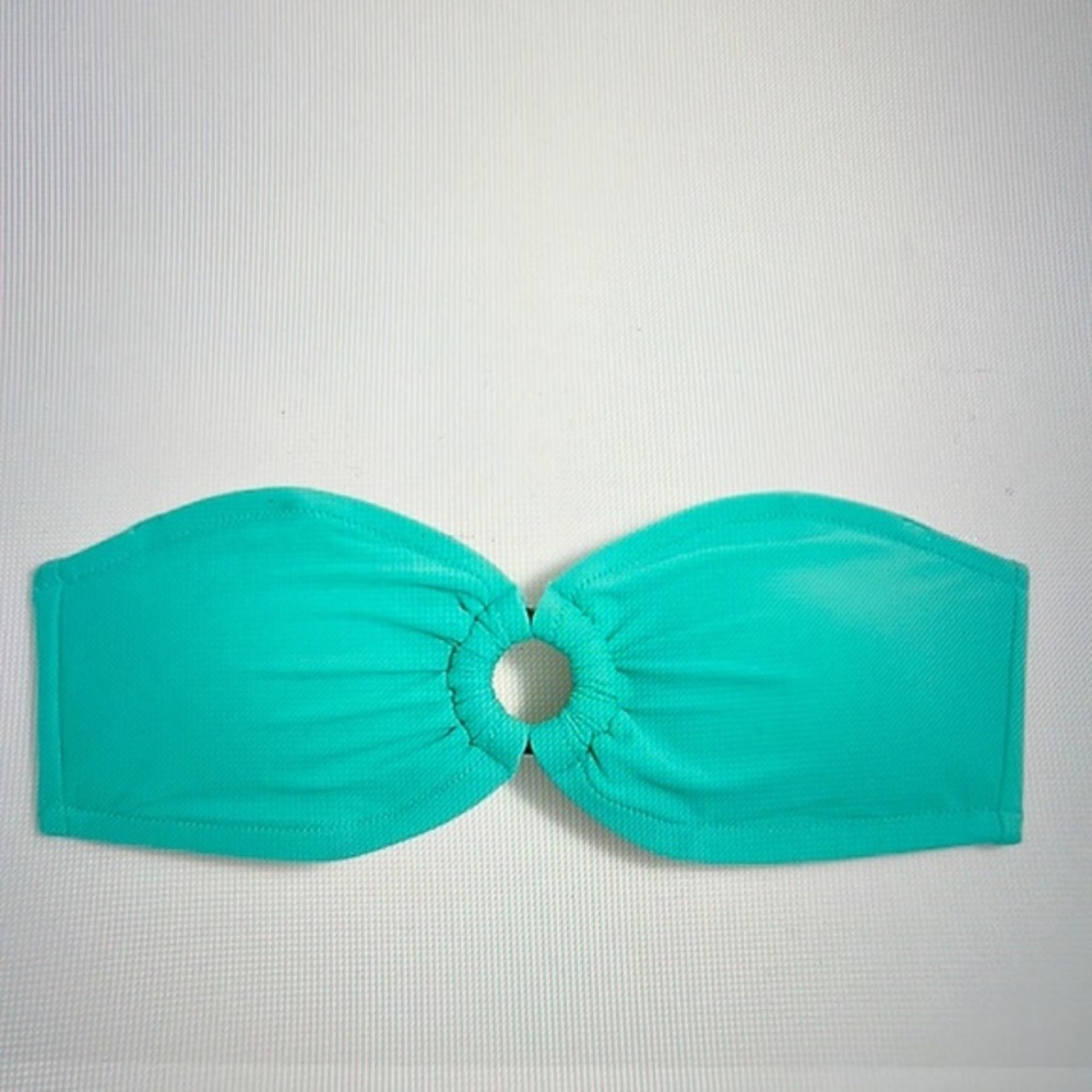 NWT JCrew Mid-Rise Swimsuit- Bikini Top Size L and Bottom Size M Chrome Green